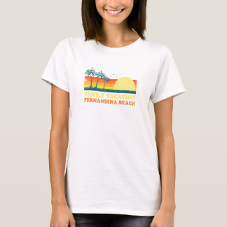 Camiseta Férias Familiares Fernandina Beach American Florid