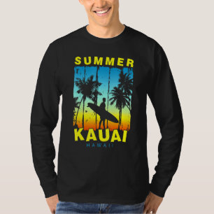 Camiseta Férias Familiares Havaí Kauai Sunset Beach