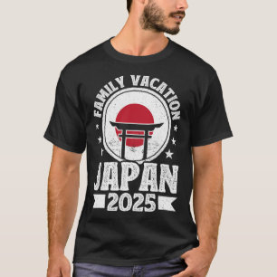 Camiseta Férias Familiares Japão 2025 Férias de Verão de Pr
