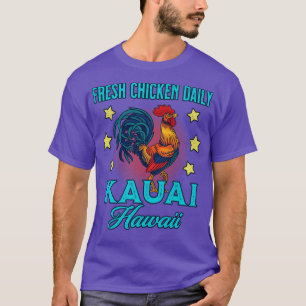 Camiseta Férias Familiares Kauai Galinha Fresca Diariamente