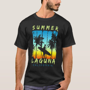 Camiseta Férias Familiares Laguna California Sunset Beach