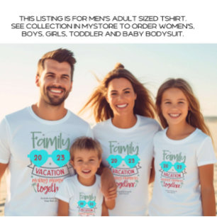 Camiseta Férias Familiares Masculinas — Verão de Praia