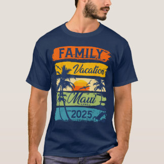 Camiseta Férias Familiares Maui Hawaii 2025 Correspondente 
