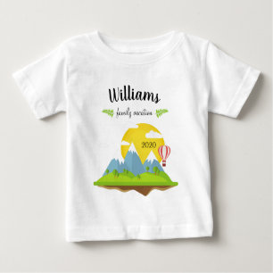Camiseta Férias Familiares Montanhosas Correspondendo ao So