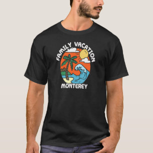 Camiseta Férias Familiares Monterey Beach California Bu