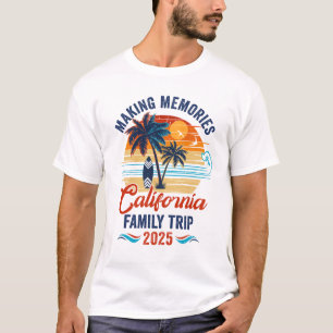 Camiseta Férias Familiares Na Califórnia 2025 Memórias Do F