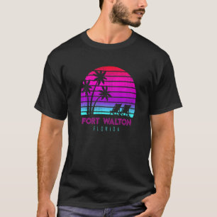Camiseta Férias Familiares na Flórida Fort Walton Sunset Be