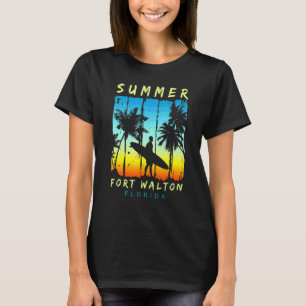Camiseta Férias Familiares na Flórida Fort Walton Sunset Be