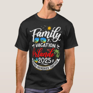 Camiseta Férias Familiares Orlando 2025 Férias de Verão de