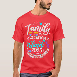 Camiseta Férias Familiares Orlando 2025 Férias de Verão de 