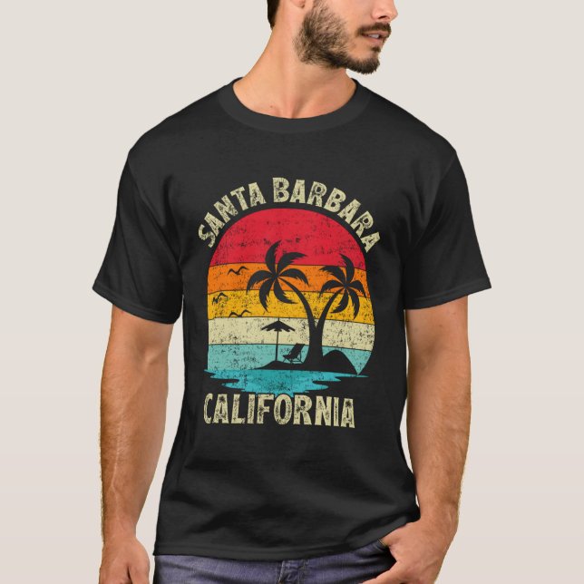 Camiseta Férias Familiares Papais noeis da Califórnia Barba (Frente)