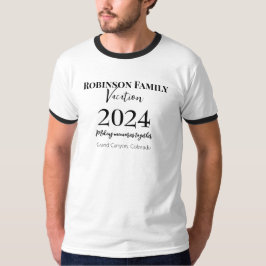 Camiseta Férias Familiares Personalizadas