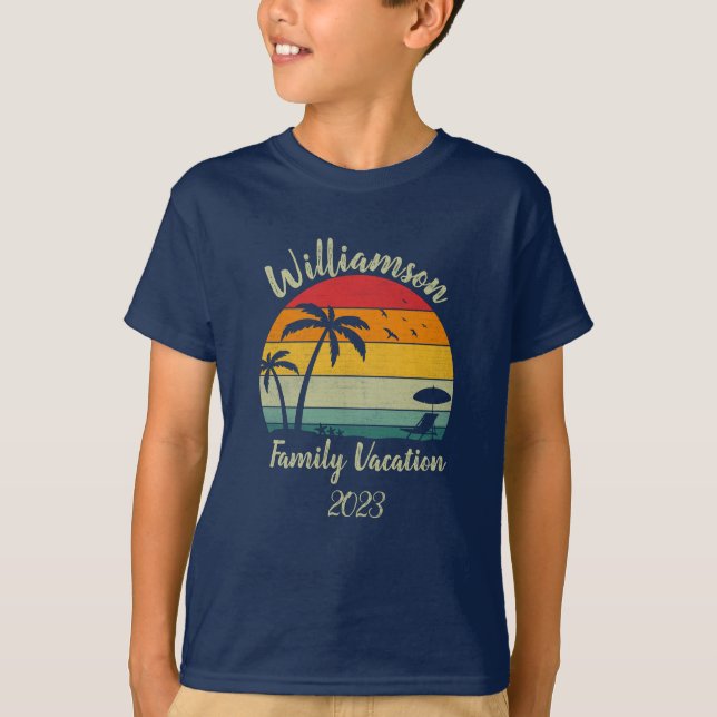 Camiseta Férias familiares personalizadas (Frente)