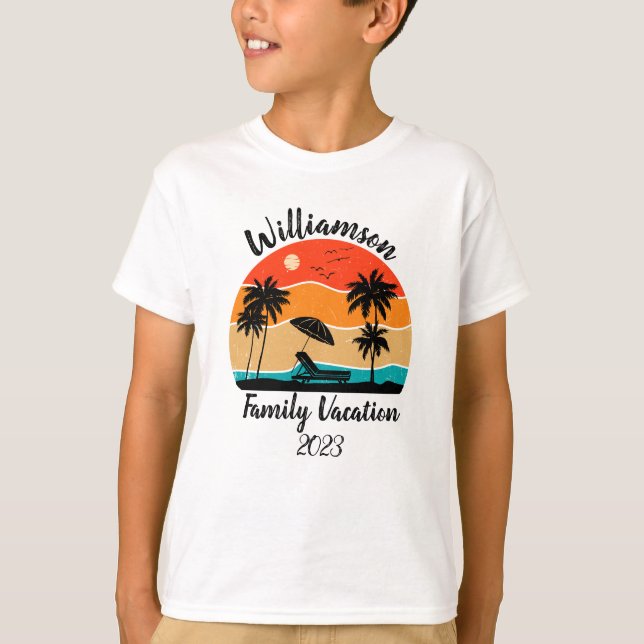 Camiseta Férias familiares personalizadas (Frente)