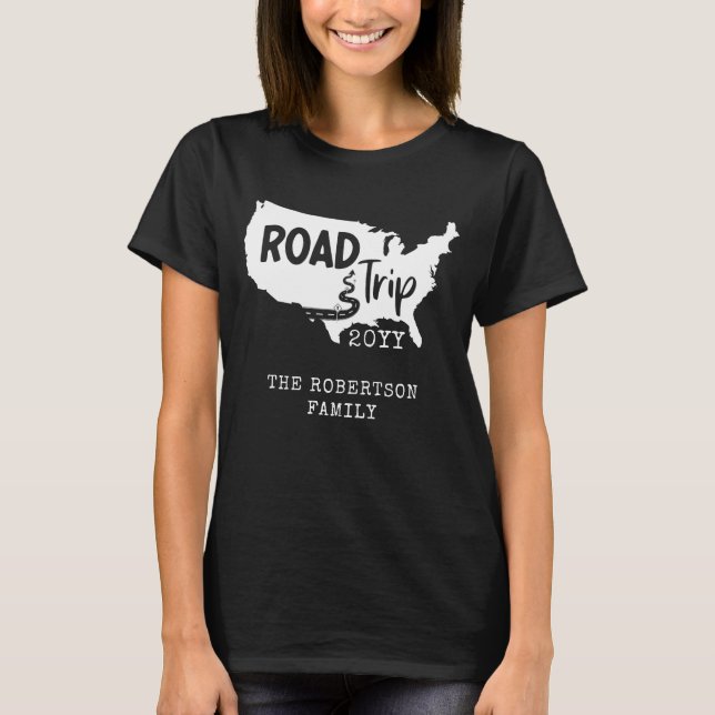 Camiseta Férias Familiares Personalizadas | Family Road Tri (Frente)
