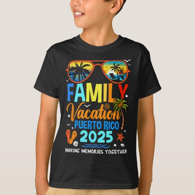 Camiseta Férias Familiares Porto Rico 2025 Férias Familiare (Frente)