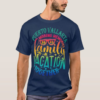 Camiseta Férias Familiares Porto Vallarta Memórias Do Fazer