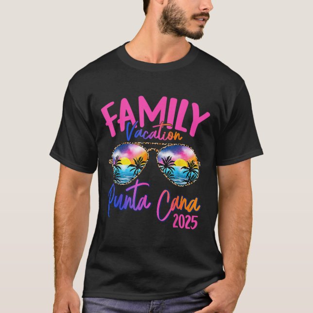 Camiseta Férias Familiares Punta Cana 2025 Feriado Correspo (Frente)