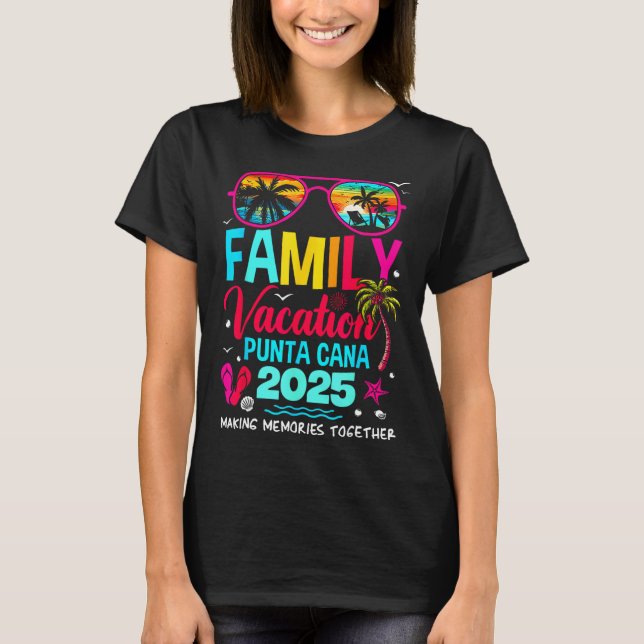 Camiseta Férias Familiares Punta Cana 2025 Memórias Do Faze (Frente)