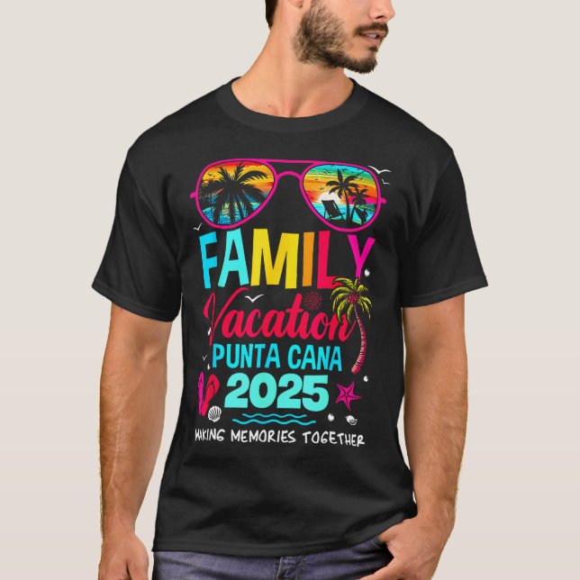 Camiseta Férias Familiares Punta Cana 2025 Memórias Do Faze (Frente)