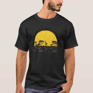 Camiseta Férias Familiares Safari Para A Família Africana T
