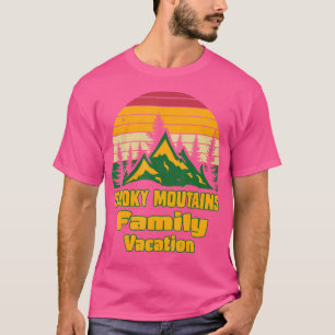 Camiseta Férias Familiares Viajando Para Campos De Tenesse 
