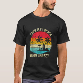 Camiseta Férias Familiares Vintage Retro New Jersey Cape Ma