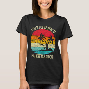 Camiseta Férias Familiares Vintage Retro Porto Rico San Jua
