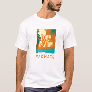 Camiseta Férias Familiares Yachats Beach Oregon Beach Bum T