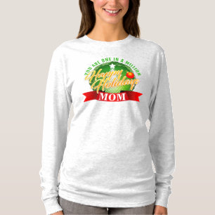 Camiseta Férias Felizes MÃE Texto Verde