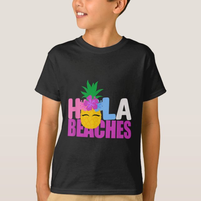 Camiseta Férias Funny Beach Summer Pineapple T Cruise Hol (Frente)