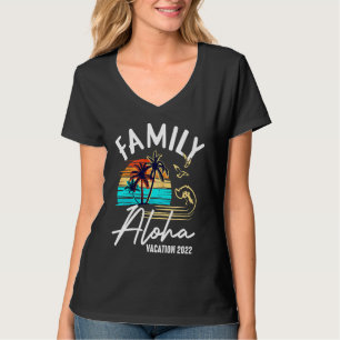 Camiseta Férias havaianas Aloha Havaí 2022 Família Combinad