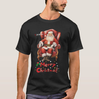 Camiseta Férias Ho Ho Ho do Papai Noel