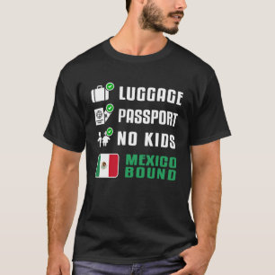 Camiseta Férias Mexicanas Viagem Lembrança Bandeira do Méxi