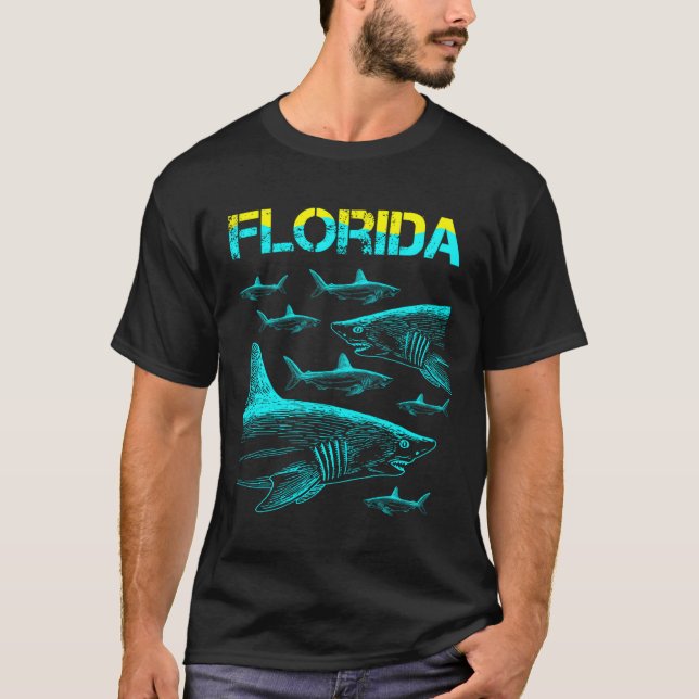 Camiseta Férias na Flórida com um Tubarão (Frente)