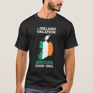 Camiseta férias na Irlanda é sempre uma boa ideia Irlandês