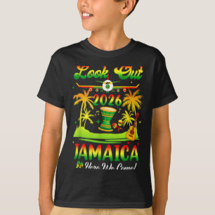 Camiseta Férias na Jamaica 2026 Aqui Vamos Nós Correspondên