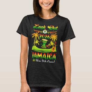 Camiseta Férias na Jamaica 2026 Aqui Vamos Nós Correspondên
