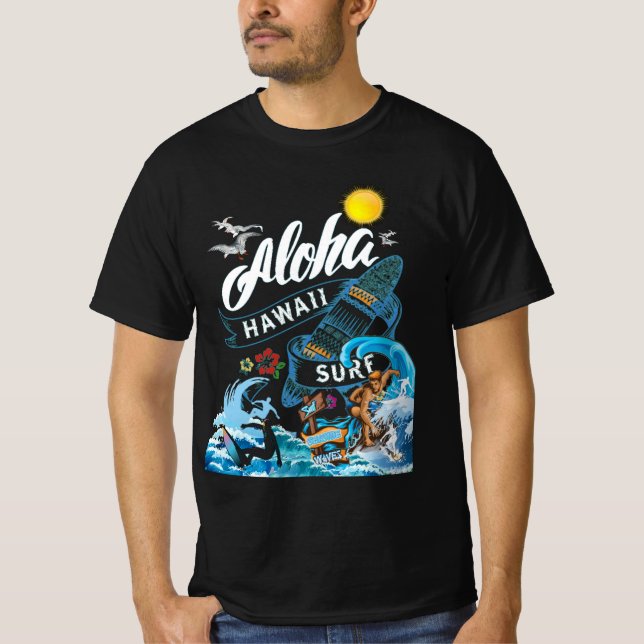 Camiseta Férias na Praia de Honolulu Havaí (Frente)
