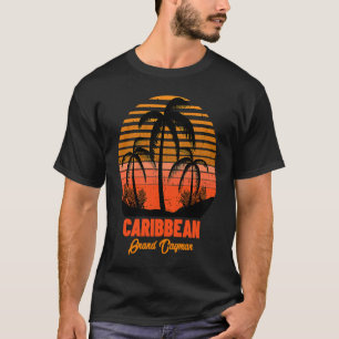 Camiseta Férias na Praia do Mar do Caribe em Grand Cayman