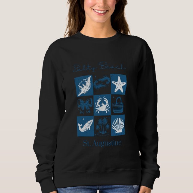 Camiseta Férias na Praia Salgada St. Augustine Flórida (Frente)
