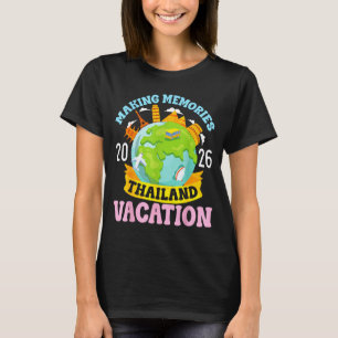 Camiseta Férias na Tailândia 2026 Viagem Fazendo Memórias F