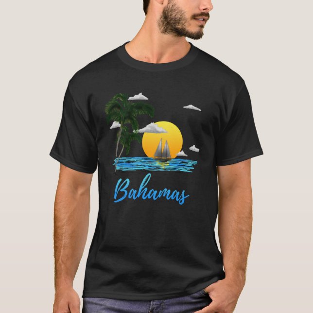 Camiseta Férias nas Ilhas Bahamas (Frente)