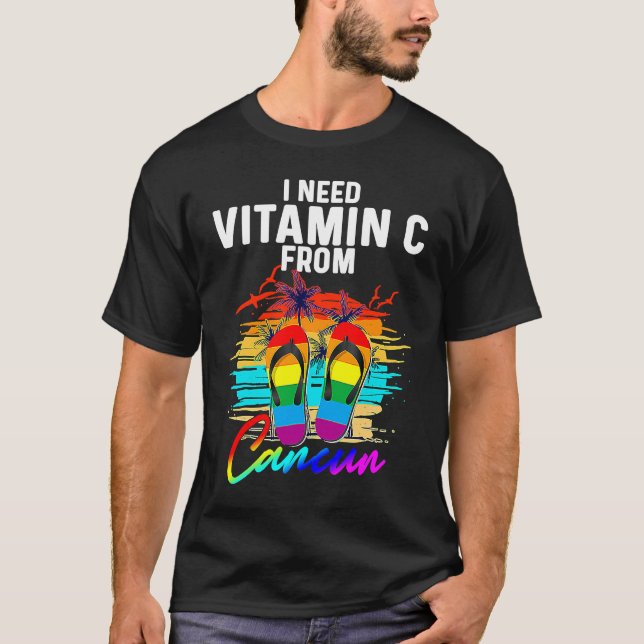 Camiseta Férias no Cancun México Grupo Familiar Combinando  (Frente)