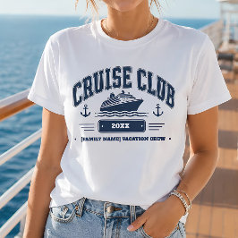 Camiseta Férias personalizadas da família no Cruise Club
