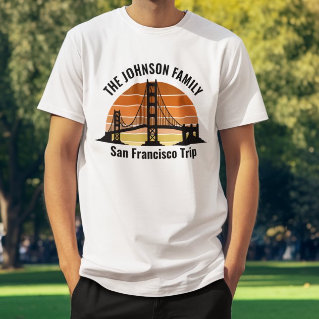 Camiseta Férias Personalizadas da Ponte de São Francisco (Criador carregado)
