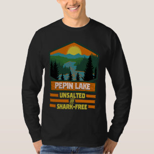 Camiseta Férias Sem Sal e Sem Tubarão Lago Pepin