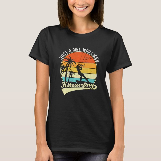 Camiseta Férias Tropicais De Verão Apenas Uma Menina Que Go (Frente)