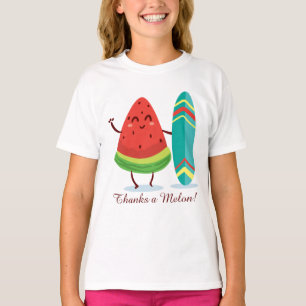Camiseta Férias Tropicais de Verão de Comida de Melancia