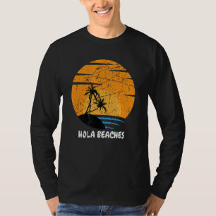 Camiseta Férias Tropicais de Verão de praia Vintage Sunset